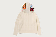 CABLE KNIT SHARK RELAXED FIT FULL ZIP HOODIE