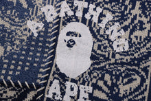 PAISLEY PATTERN COLLEGE KNIT CREWNECK SWEATSHIRT