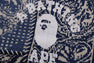 PAISLEY PATTERN COLLEGE KNIT CREWNECK SWEATSHIRT