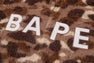 COLOR CAMO BAPE LOGO FUR CROPPED ZIP HOODIE