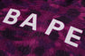 COLOR CAMO BAPE LOGO FUR CROPPED ZIP HOODIE