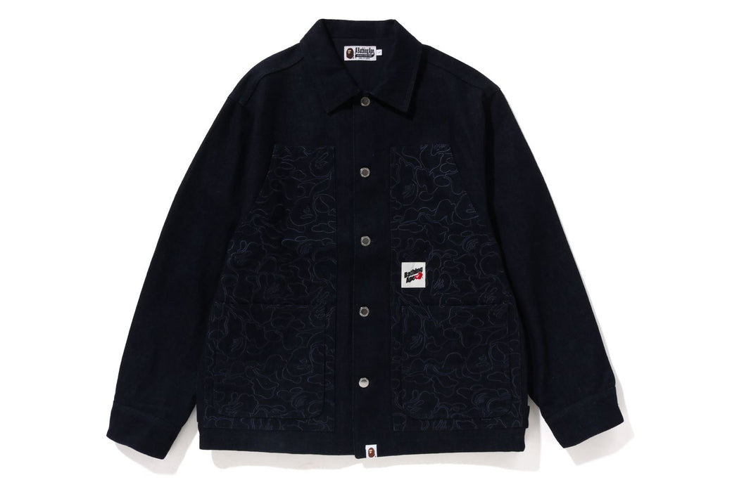 LINE CAMO PATCH WORK JACKET | bape.com