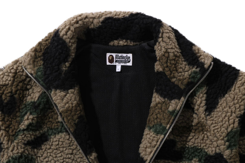 1ST CAMO METAL APE HEAD ONE POINT FLEECE JACKET | bape.com