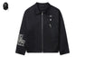 BAPE BLACK LOGO WORKER JACKET