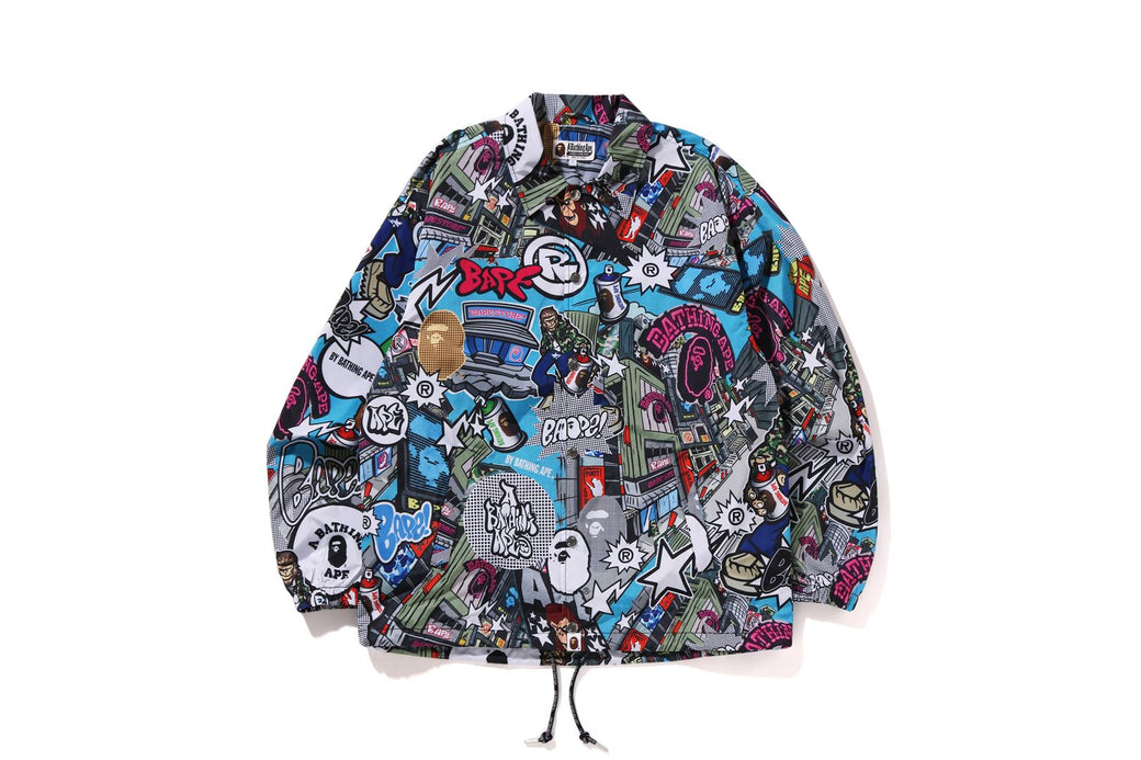 COMIC ART COACH JACKET | bape.com