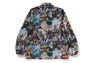 BAPE FLYER PATTERN REVERSIBLE COACH JACKET