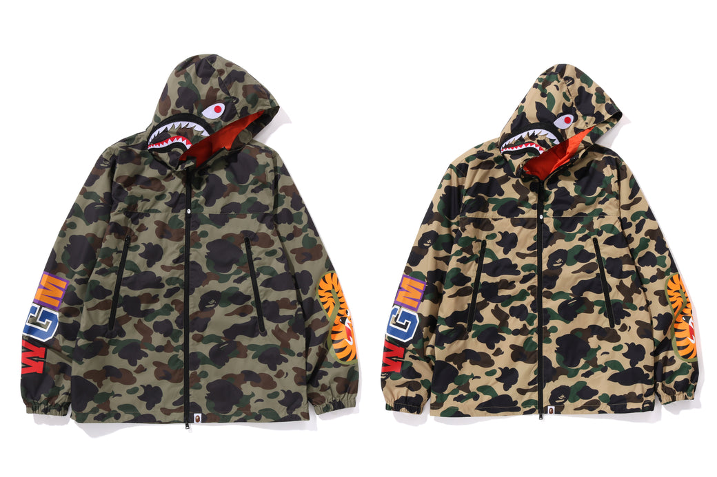 Bape first camo shark hoodie sale