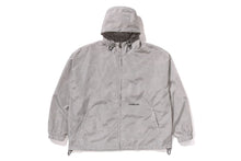 SOLID COLOR NYLON HOODED JACKET