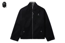 BAPE BLACK REVERSIBLE HARRINGTON JACKET