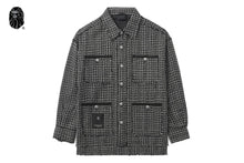 BAPE BLACK CHECKER SHIRT JACKET