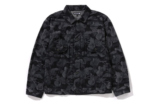 【 BAPE X MMJ 】SKULL CAMO 12 OZ DENIM JACKET 14TH