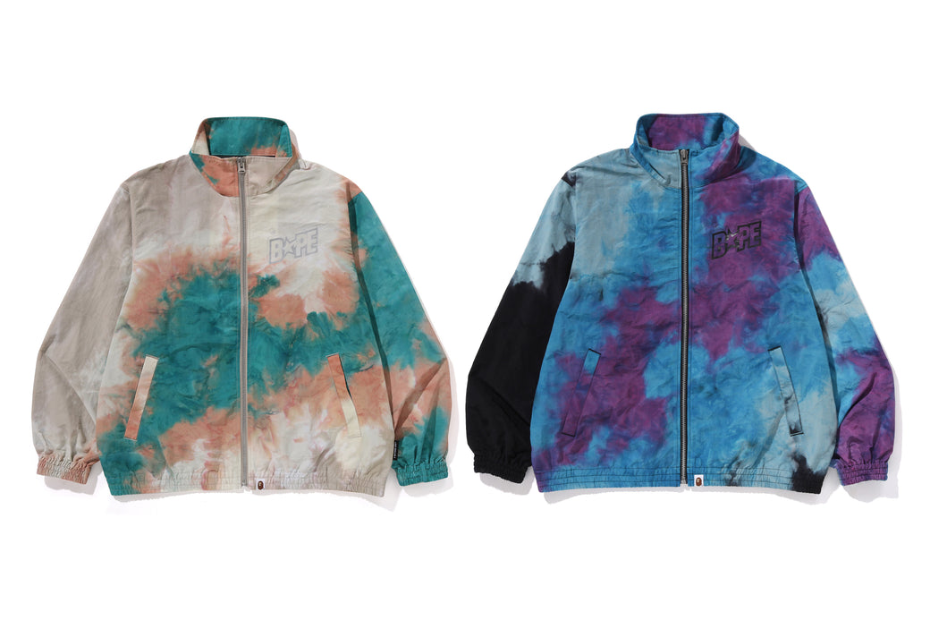 A BATHING APE Tie Dye Track Jacket