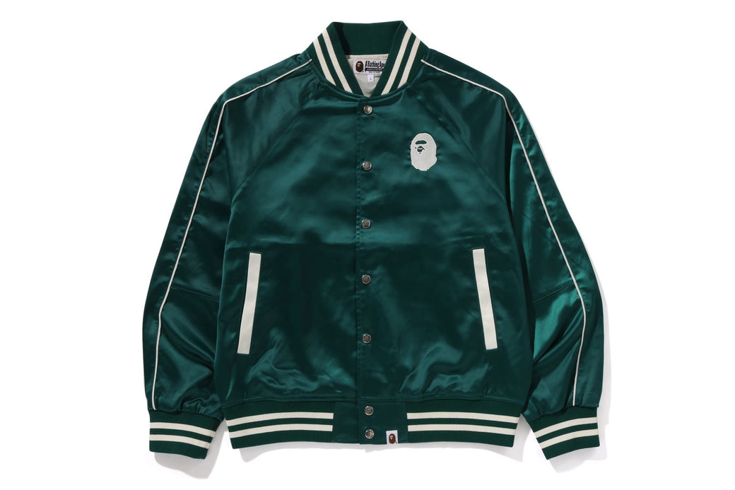 A BATHING APE NYLON VARSITY JACKET bape