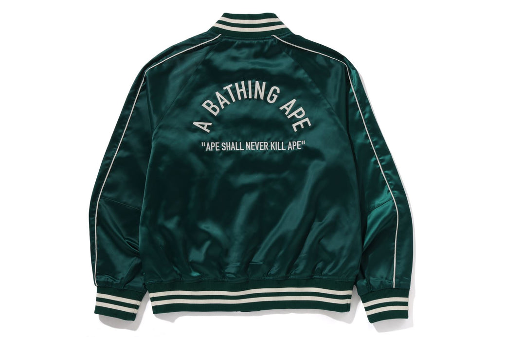 A BATHING APE NYLON VARSITY JACKET | bape.com