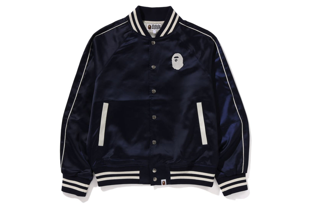 A BATHING APE NYLON VARSITY JACKET bape