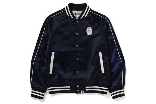 A BATHING APE NYLON VARSITY JACKET