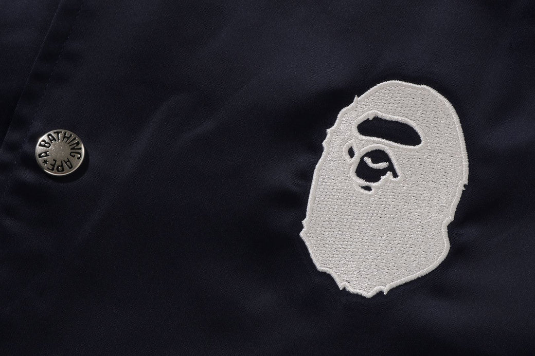 A BATHING APE NYLON VARSITY JACKET bape