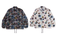 FLORAL CAMO BATHING APE LOGO NYLON COACH JACKET