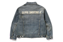 DISTRESSED 13OZ DENIM TRUCKER JACKET