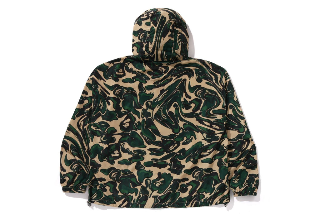 MARBLING CAMO BATHING APE LOGO NYLON HOODED JACKET | bape.com