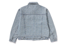 LUX SPORT PATTERN JACQUARD 13OZ DENIM TRUCKER JACKET