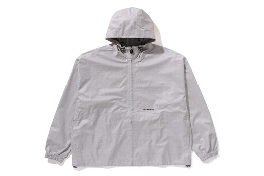 LUX SPORT PATTERN JACQUARD NYLON HOODED JACKET