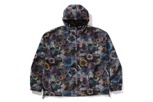 FLORAL CAMO NYLON HOODED JACKET