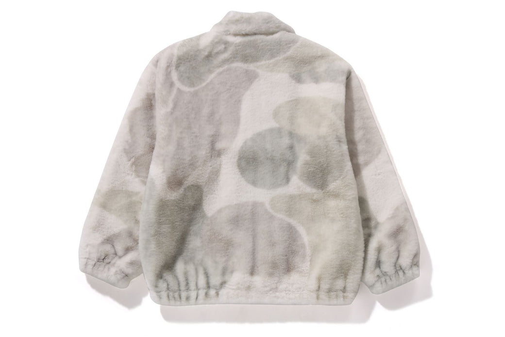 CAMO FLUFFY JACKET | bape.com 