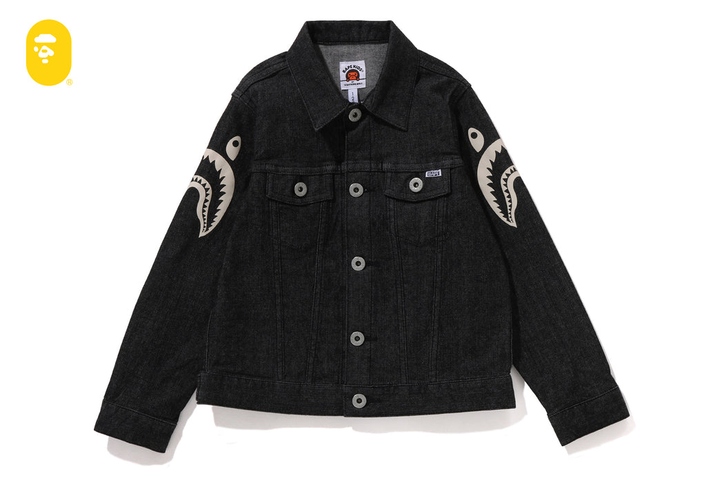 SIDE SHARK 10 OZ STRETCH DENIM JACKET | bape.com