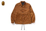 SOLID CAMO JACQUARD NYLON REVERSIBLE COACH JACKET