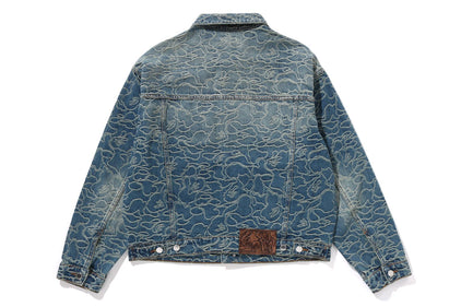 LINE CAMO JACQUARD 13OZ DENIM JACKET