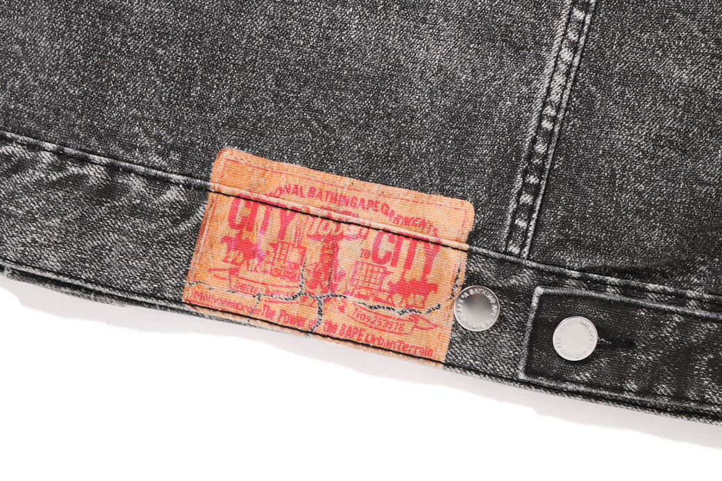 FAKE PRINT DENIM JACKET | bape.com