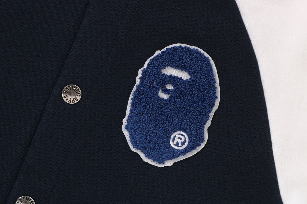 SHARK HOODIE SWEAT VARSITY JACKET | bape.com