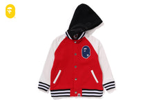 SHARK HOODIE SWEAT VARSITY JACKET