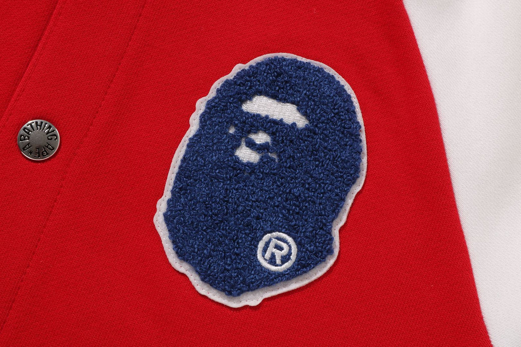 SHARK HOODIE SWEAT VARSITY JACKET | bape.com