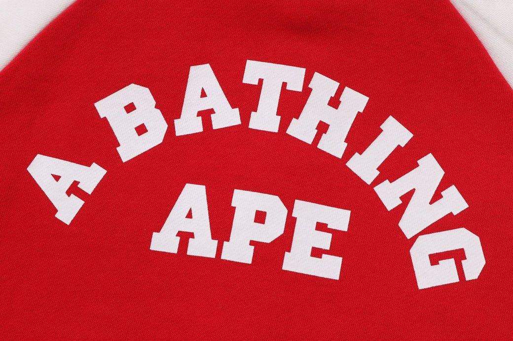 SHARK HOODIE SWEAT VARSITY JACKET | bape.com