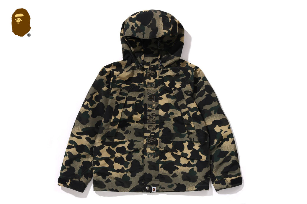 【希少】BAPE カモ柄 フード付きスノーボード ジャケット S ウェア 迷彩 希少】BAPE カモ柄 フード付きスノーボード ジャケット S ウェア 迷彩
