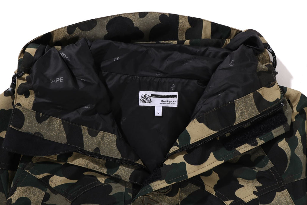 MIXED 1ST CAMO SNOWBOARD JACKET BAPE LEGACY | bape.com