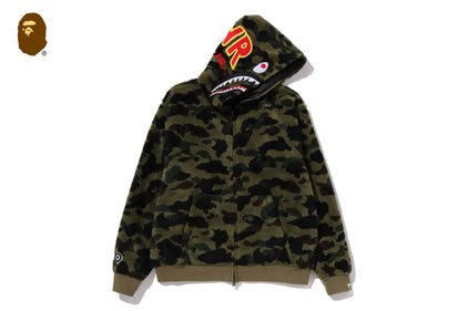 1ST CAMO 2ND SHARK BOA HOODIE JACKET
