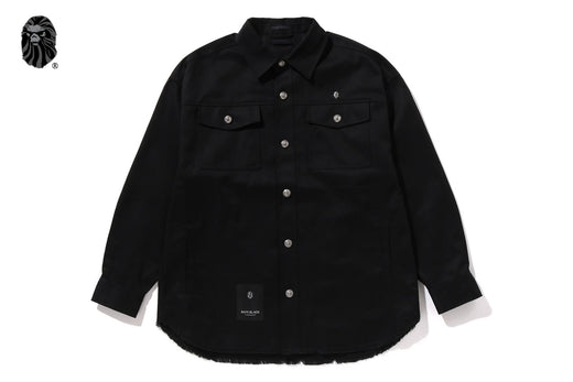 BAPE HEAD TWEED TRIMMED SHACKET #1