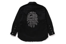 BAPE HEAD TWEED TRIMMED SHACKET #1