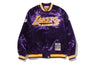 【 BAPE X M&N NBA 】LOS ANGELES LAKERS SATIN JACKET