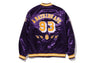 【 BAPE X M&N NBA 】LOS ANGELES LAKERS SATIN JACKET