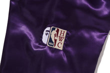 【 BAPE X M&N NBA 】LOS ANGELES LAKERS SATIN JACKET