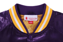 【 BAPE X M&N NBA 】LOS ANGELES LAKERS SATIN JACKET