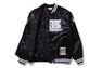 【 BAPE X M&N NBA 】NEW JERSEY NETS SATIN JACKET