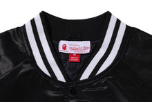 【 BAPE X M&N NBA 】NEW JERSEY NETS SATIN JACKET