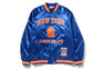 【 BAPE X M&N NBA 】NEW YORK KNICKS SATIN JACKET