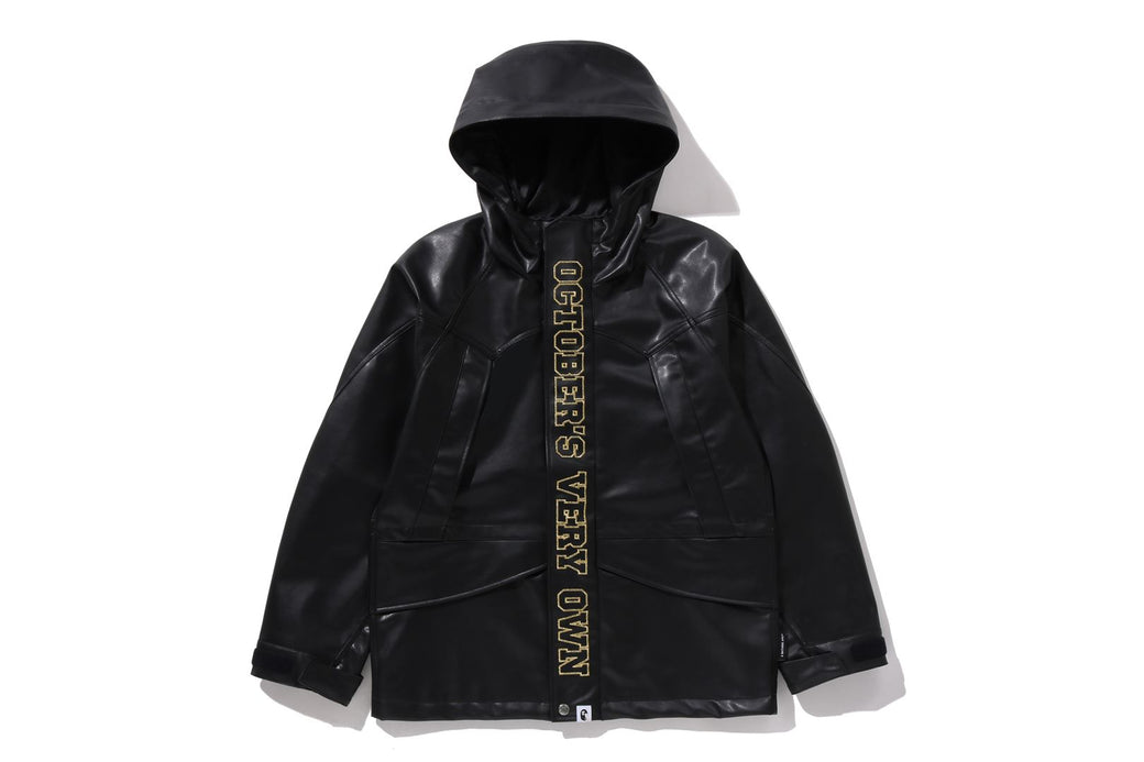 BAPE X OVO 】SYNTHETIC WASHABLE LEATHER SNOWBOARD JACKET | bape.com