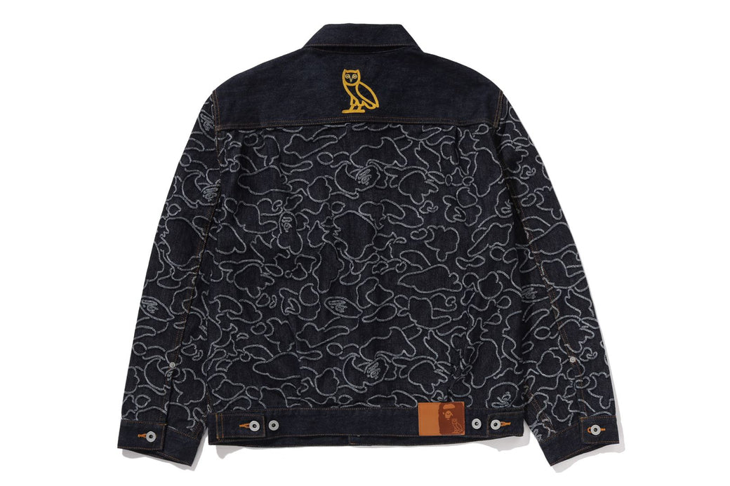 BAPE X OVO 】NEON 1ST CAMO JACQUARD DENIM JACKET | bape.com